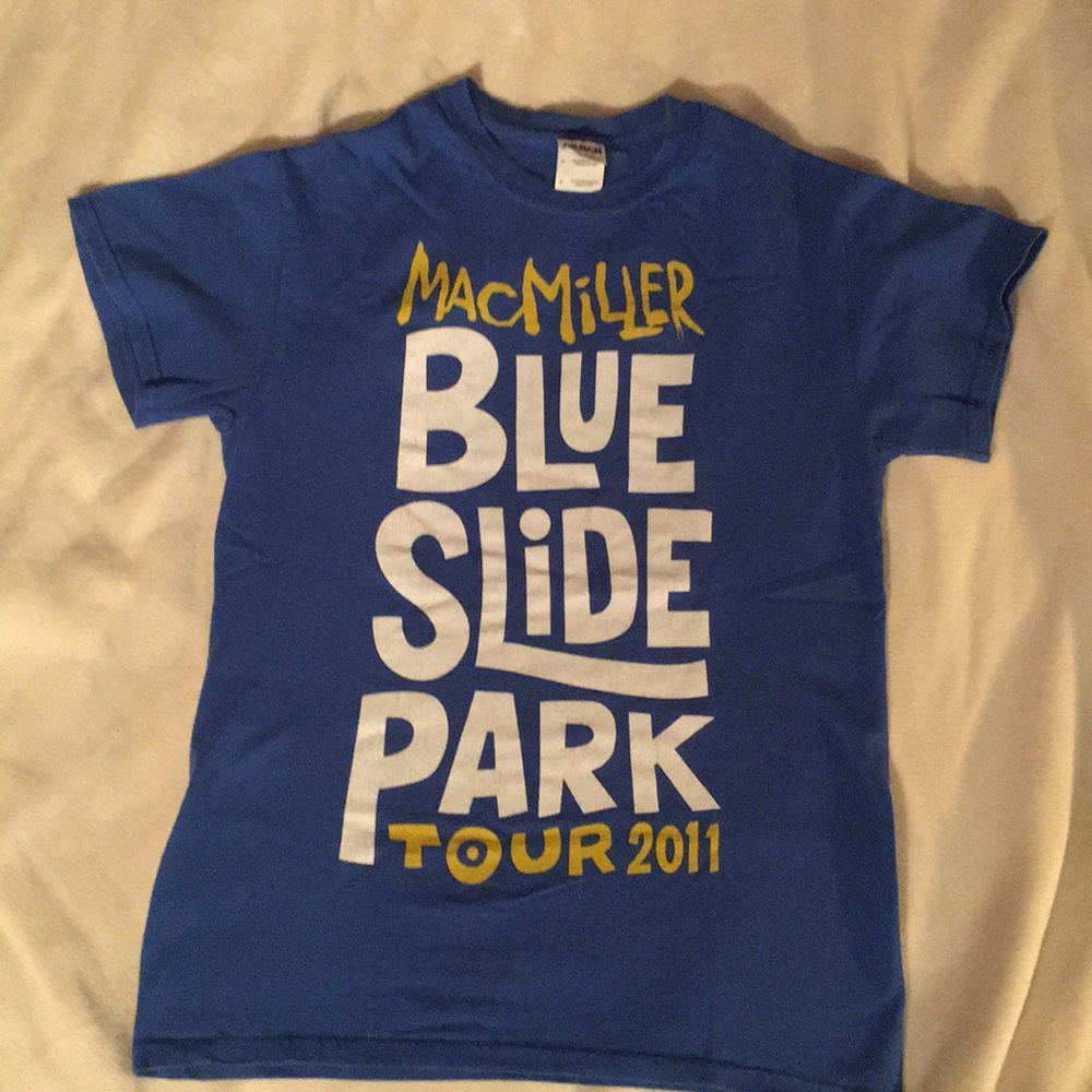 Mac Miller Blue Slide Park Tour T-shirt, size S